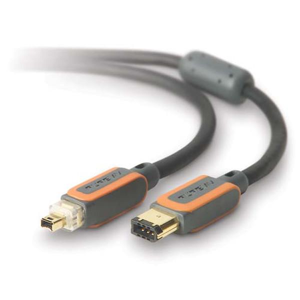 Belkin PureAV™ Blue Series Digital Camcorder FireWire Cable, FireWire 4-Pin to 6-Pin FireWire кабель