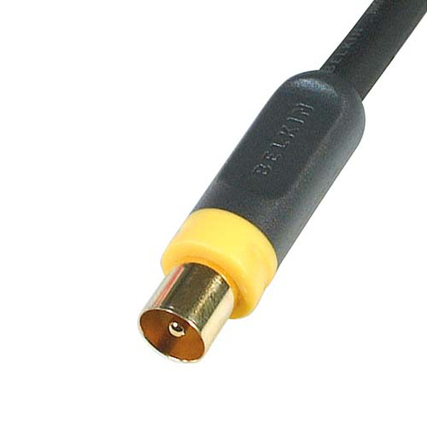 Belkin PureAV Blue Series Aerial Antenna Cable 1.8m Black coaxial cable