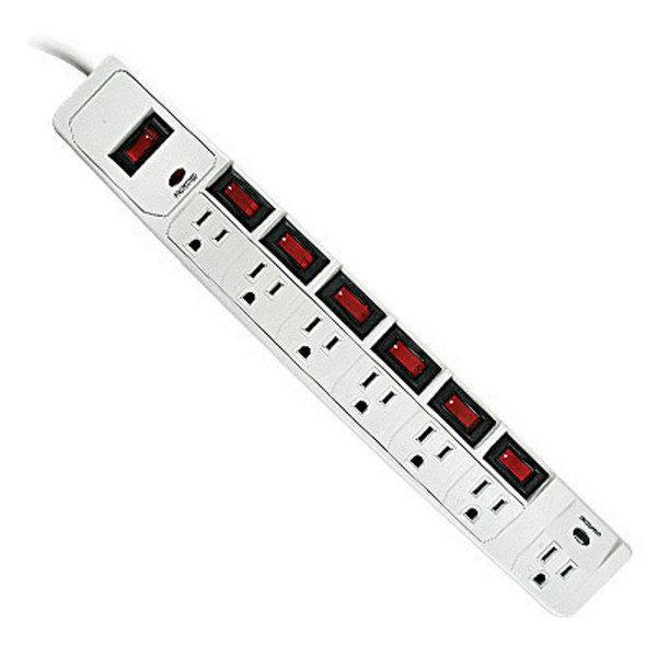 Bits SM7 7AC outlet(s) White surge protector