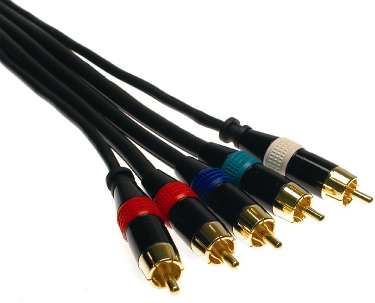 Armored Shield Technologies A11X5BRCA-06-G 1.8m RCA RCA Black component (YPbPr) video cable