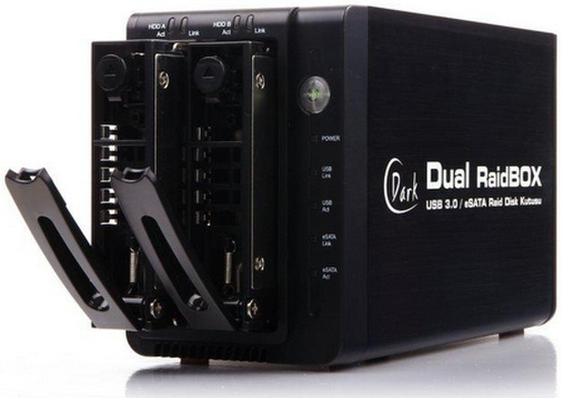 Dark DK-AC-DSX21U3R 3.5" Черный кейс для жестких дисков