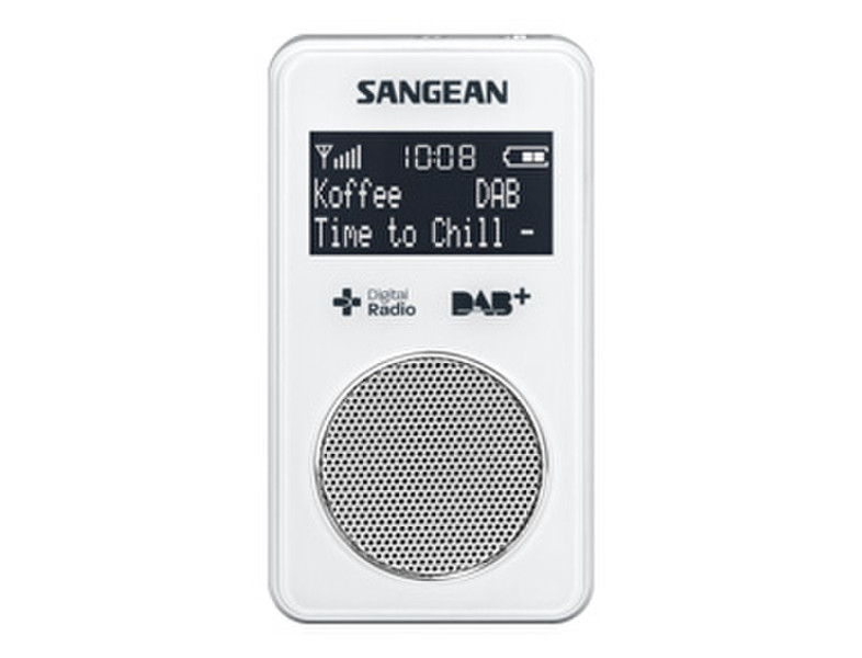 Sangean DPR-34+ Персональный Цифровой Белый радиоприемник