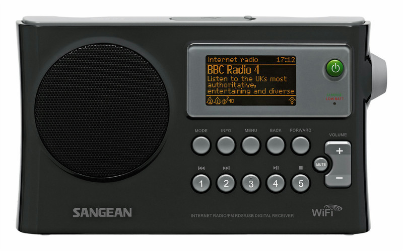 Sangean WFR-28 Internet Цифровой Черный радиоприемник