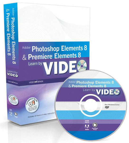 Pearson Education Adobe Photoshop Elements 8 & Adobe Premiere Elements 8 120страниц ENG руководство пользователя для ПО