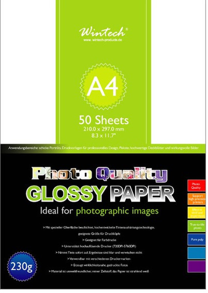 Wintech SG-230-A4 A4 Gloss White photo paper