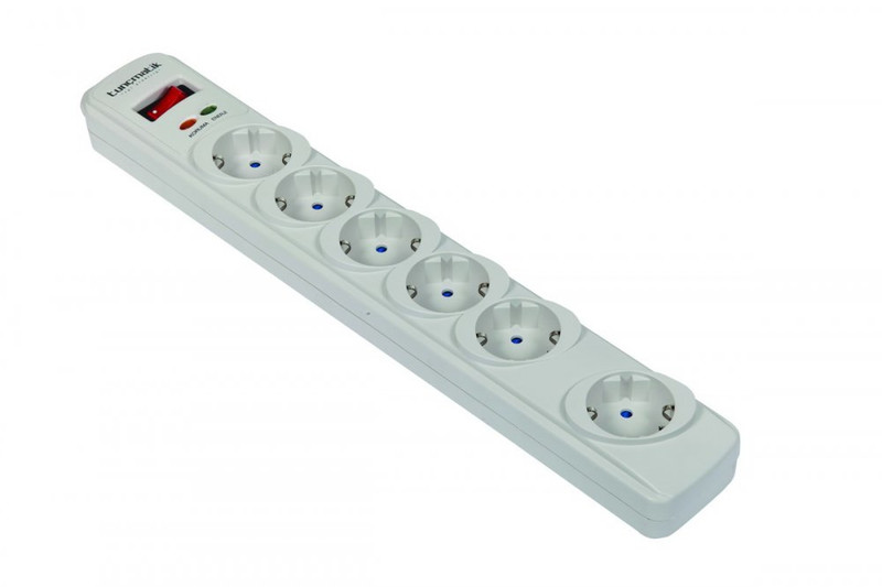 Tuncmatik SurgePro 6AC outlet(s) 100-240V 1.5m White surge protector
