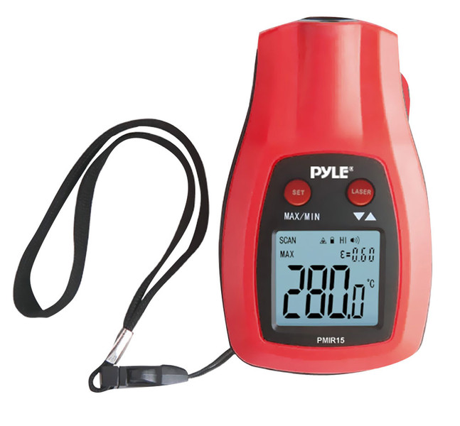 Pyle PMIR15 Infrared environment thermometer Черный, Красный