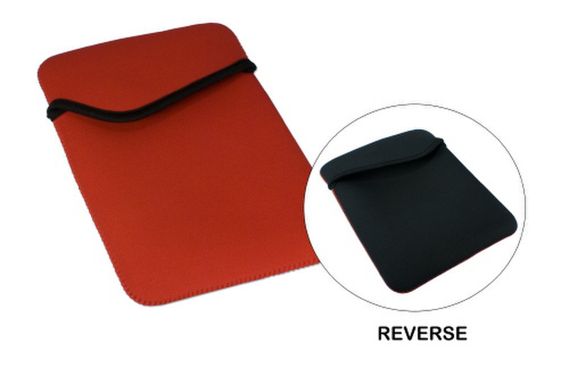 QVS IC-RB Sleeve case Черный, Красный чехол для планшета
