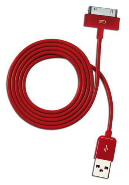 Tecnoware 1m USB A - Dock 1m USB A Dock Red mobile phone cable