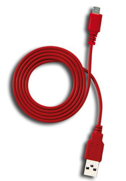 Tecnoware 1m USB A - MicroUSB B 1м USB A Micro-USB B Красный