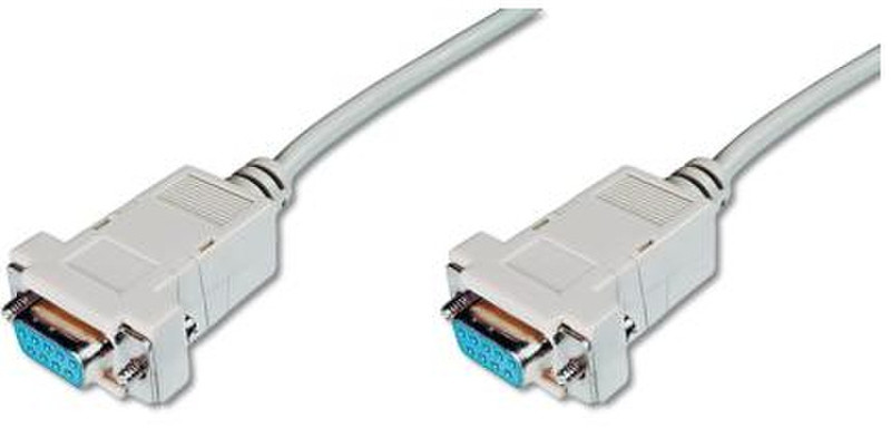 ASSMANN Electronic D-Sub9 - D-Sub9 F/F 1.8m 1.8m VGA (D-Sub) VGA (D-Sub) Beige VGA-Kabel