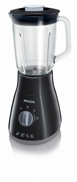 Philips Daily Collection HR2010/50 Стационарный 1.5л 350Вт Черный, Прозрачный блендер