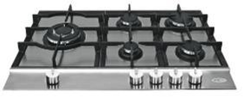 Boretti BGWLT-74 IX built-in Gas Black,Stainless steel hob