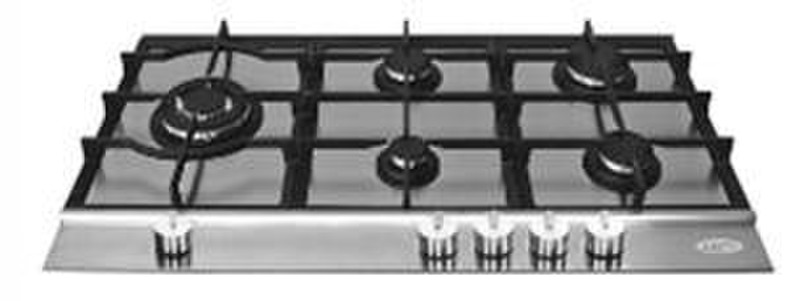 Boretti BGWLT-90 IX built-in Gas Black,Stainless steel hob