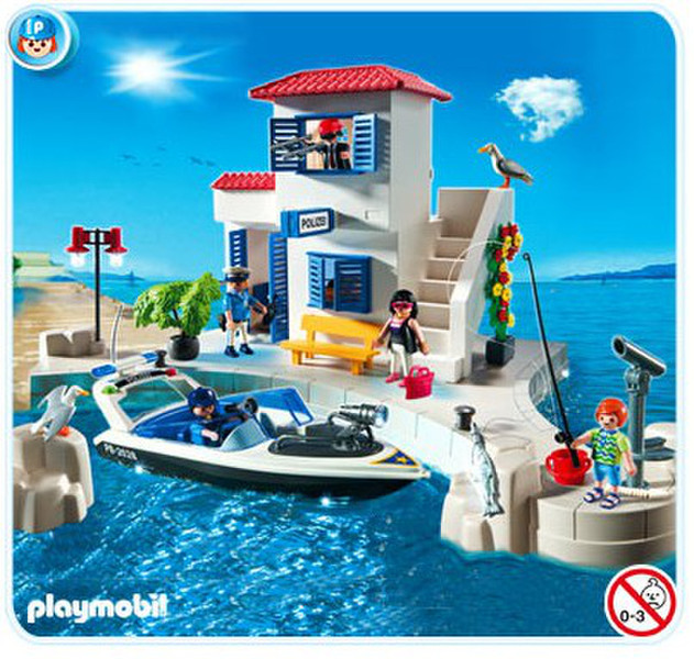 Playmobil Harbor Police Station with Speedboat