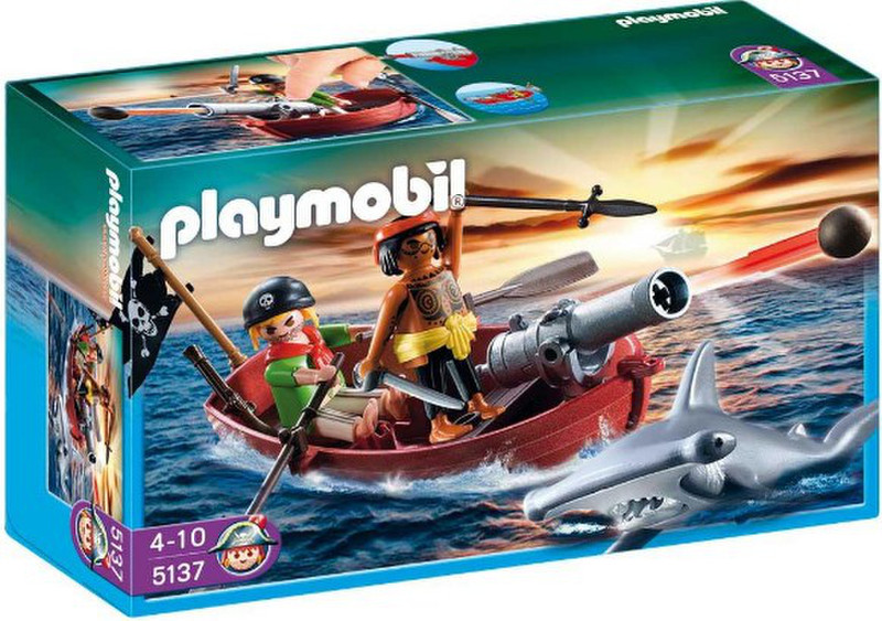 Playmobil Pirates Rowboat with Shark