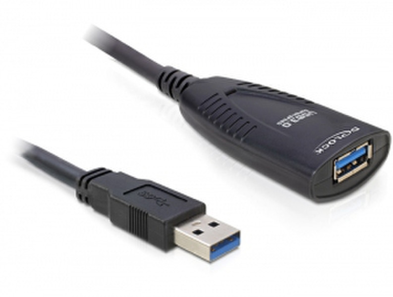 DeLOCK USB 3.0 5m 5м Черный кабель USB