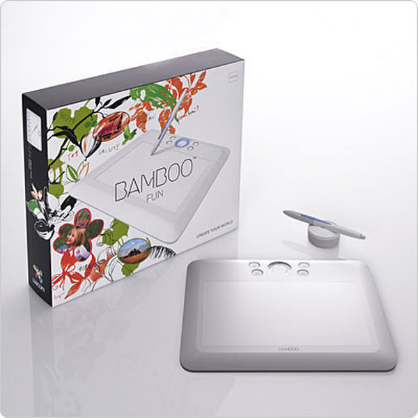 Wacom Bamboo CTE-650 Fun (Medium), NL 2540линий/дюйм 216.5 x 135.9мм USB графический планшет