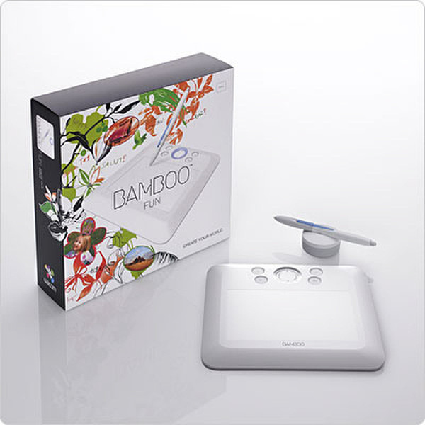 Wacom Bamboo CTE-450 Fun (Small), NL 2540линий/дюйм 147.6 x 92.3мм USB графический планшет