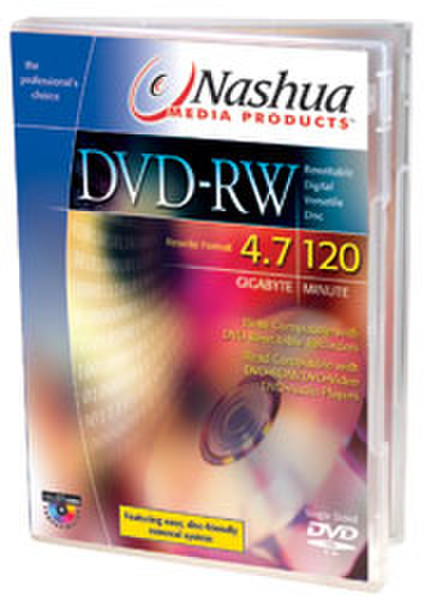 Nashua DVD-RW 4,7Gb 2x videobox