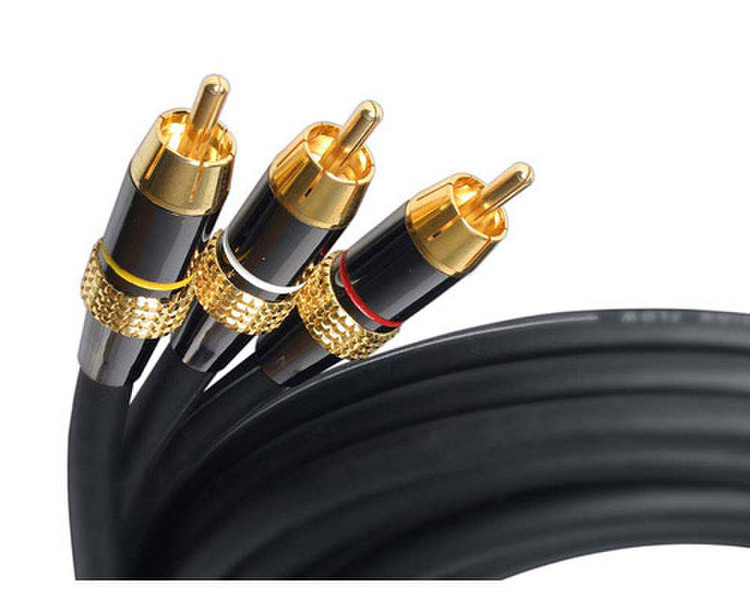 StarTech.com Premium Component RCA Audio/Video Cable 3.66m Schwarz Composite-Video-Kabel