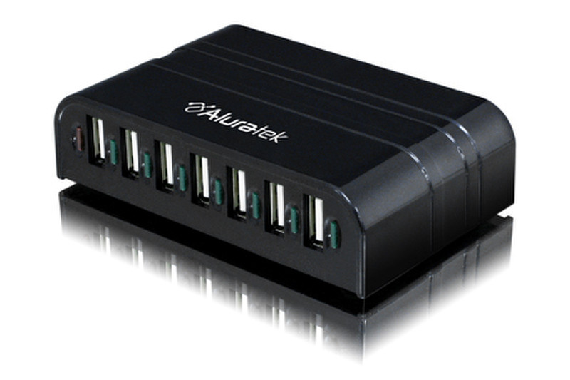 Aluratek 7-Port USB 2.0 Hub 480Mbit/s Schnittstellenhub
