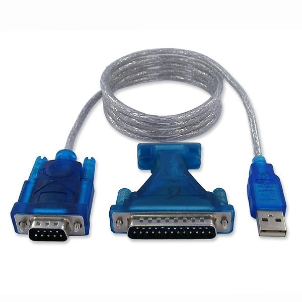 Axago USB - RS-232 Adapter Blau, Silber Kabelschnittstellen-/adapter