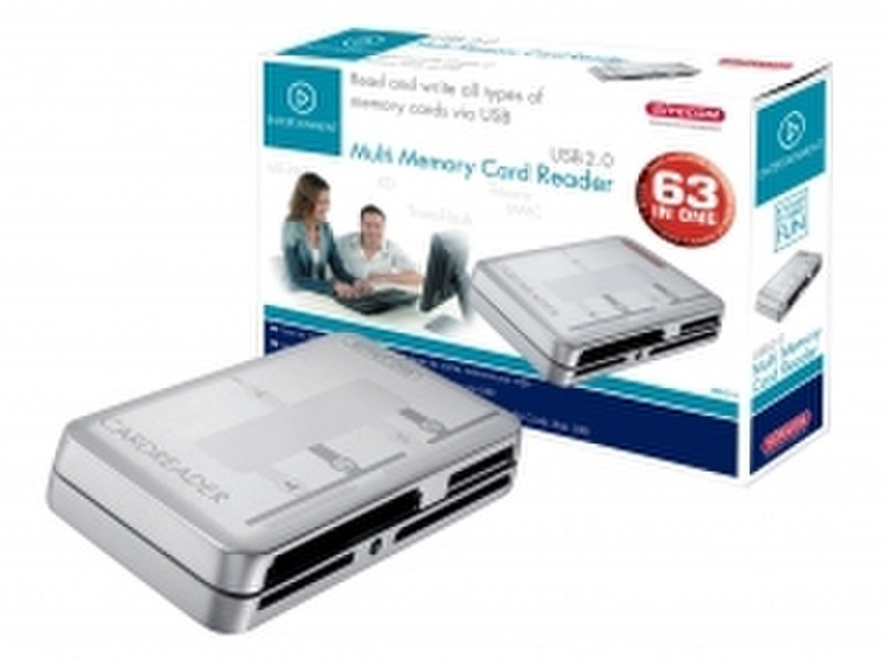 Sitecom Multi Memory Card Reader Cеребряный устройство для чтения карт флэш-памяти