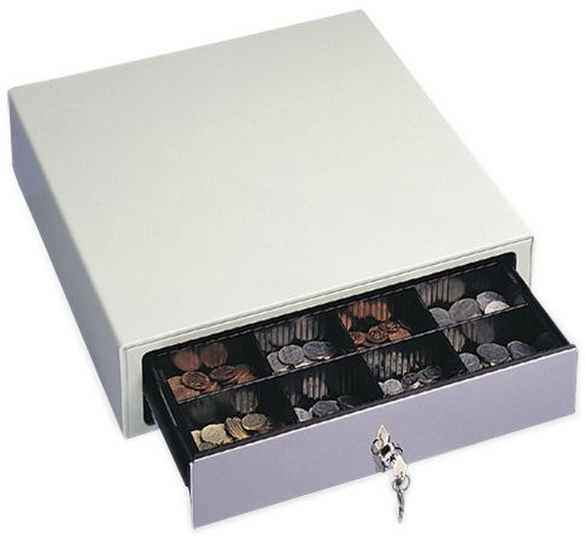 International Cash Drawer 3S-423 Edelstahl Weiß Münzzählbrett