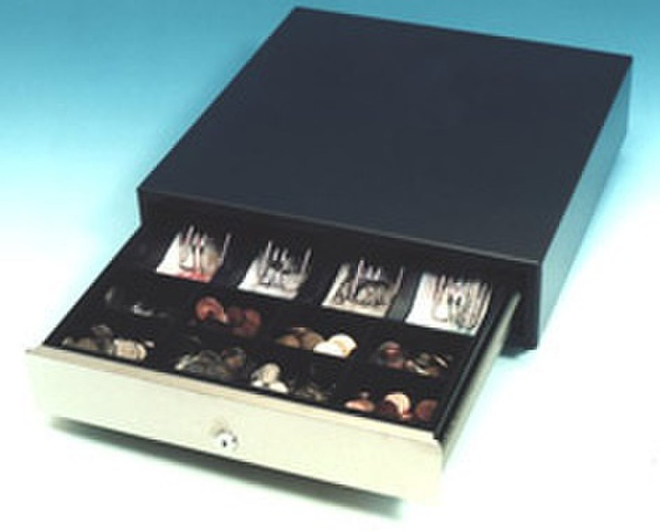 International Cash Drawer 3S-423 Edelstahl Schwarz Münzzählbrett