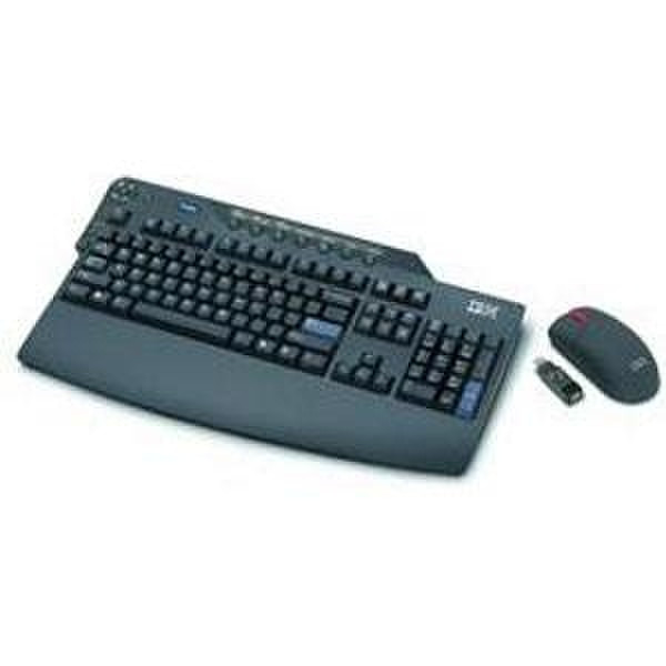 Lenovo Wireless Keyboard and Mouse Беспроводной RF Черный клавиатура