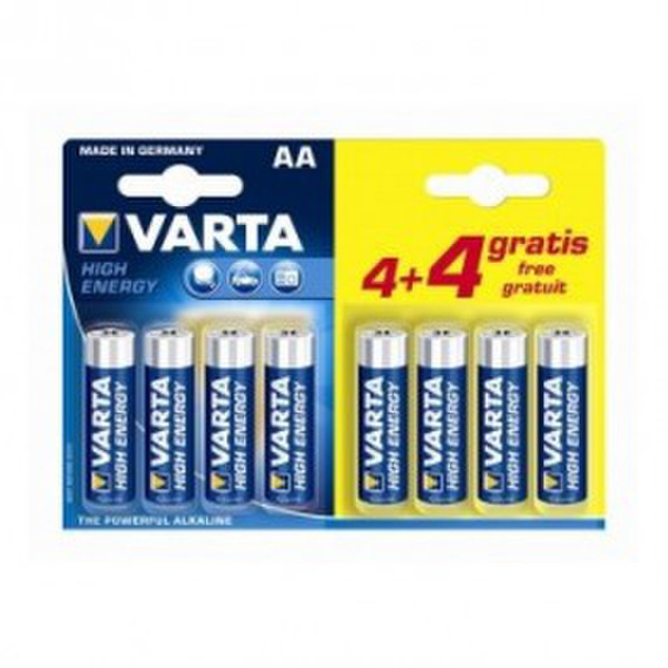 Varta High Energy AA, 4+4 pcs Щелочной 1.5В