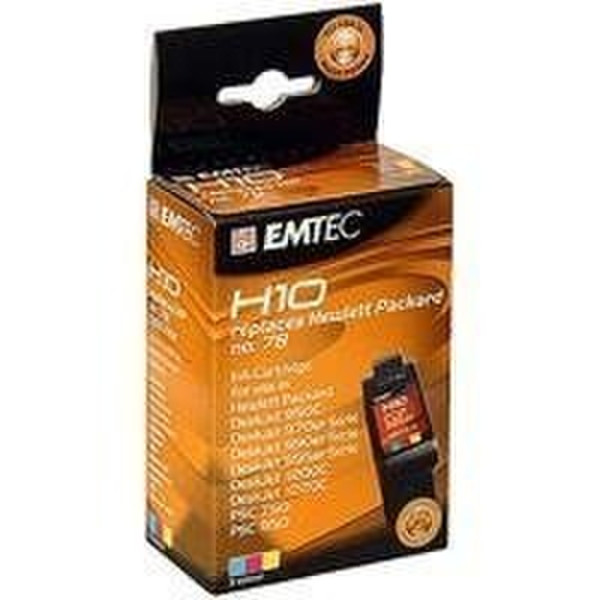 Emtec Ink Cartridge 3-colours HP C6578A/D Бирюзовый, Маджента, Желтый струйный картридж