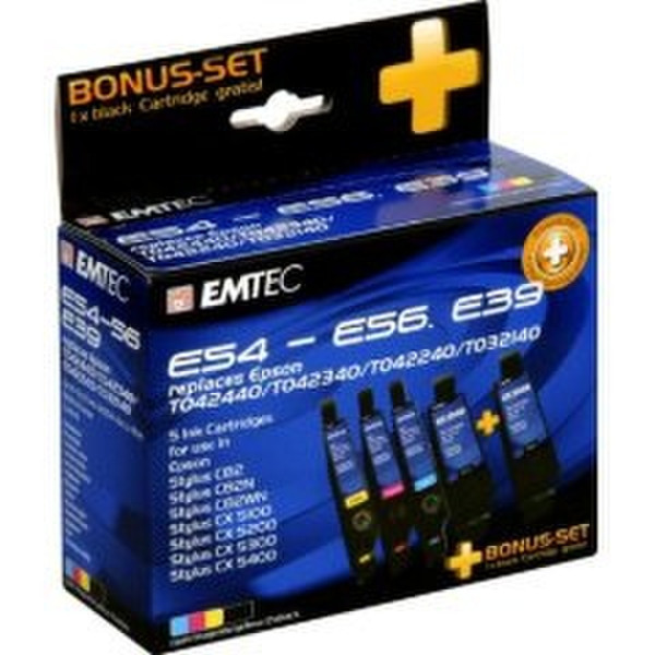 Emtec Multipack Epson TO32140/ 42440/ 340/ 240 Schwarz, Gelb Tintenpatrone