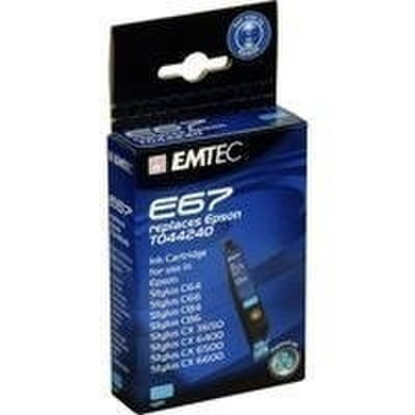 Emtec Ink Cartridge Cyan Epson TO44240 Cyan Tintenpatrone
