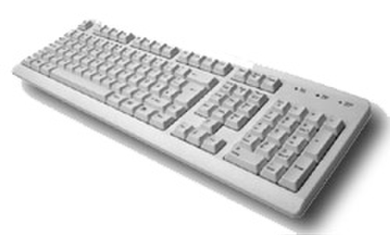 Mitsumi FQ 100 Keyboard Business PS/2 AZERTY Grau Tastatur