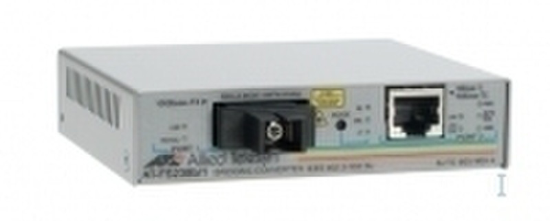 Allied Telesis 10/100TX to 100FX (SC) single-mode fiber standalone media & rate converter 100Мбит/с 1550нм сетевой медиа конвертор
