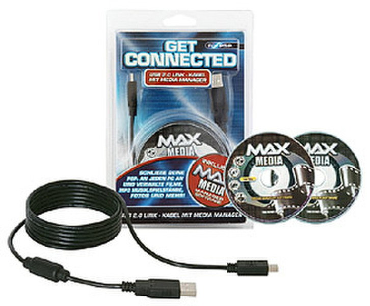 Bigben Interactive USB Connected PSP - PC 1.5m Black USB cable