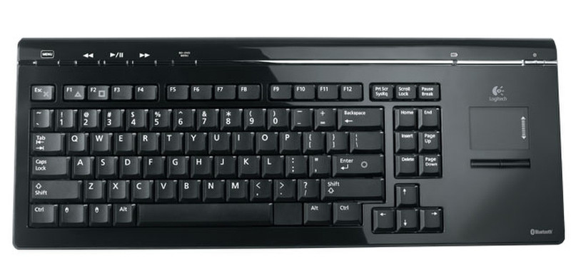 Logitech Cordless MediaBoard Pro Bluetooth Black keyboard