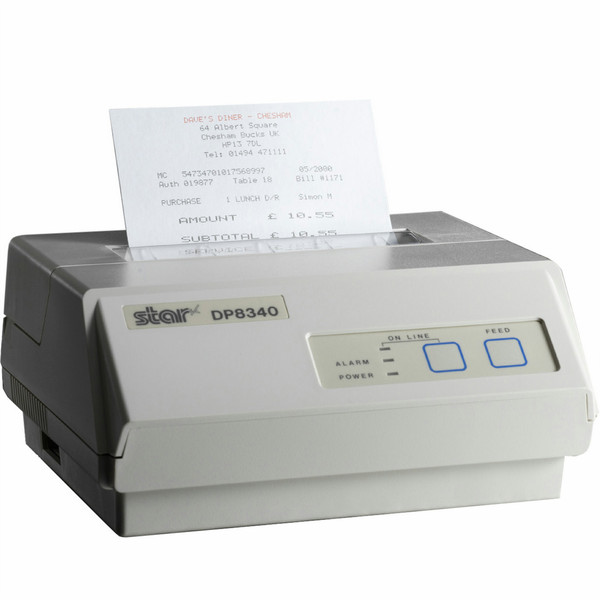 Star Micronics DP8340FD 406 x 203dpi Белый точечно-матричный принтер