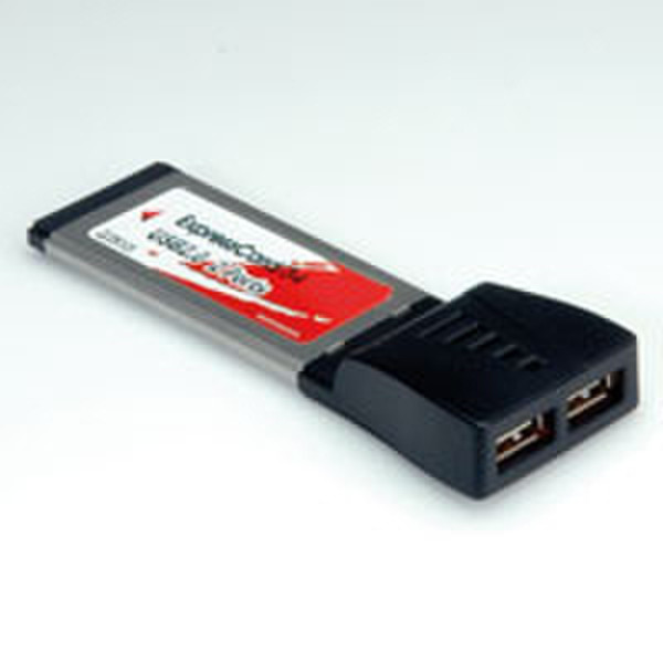 ROLINE ExpressCard/34, 2x USB 2.0 Ports USB 2.0 интерфейсная карта/адаптер