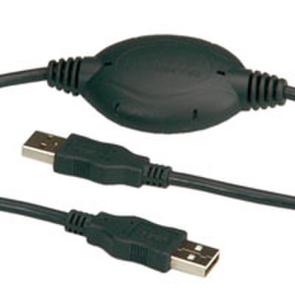 ROLINE USB 2.0 Link Cable for Windows Vista, 3 m 2м USB A USB A Черный кабель USB