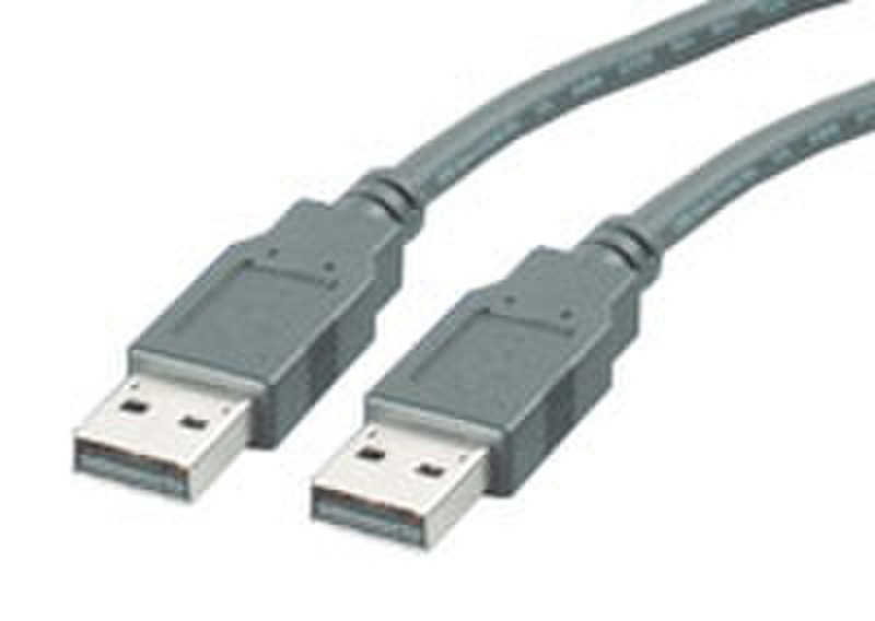 ROLINE USB 2.0 Cable, Type A-A, 0.8 m 0.8м USB A USB A Черный кабель USB