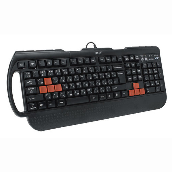 A4Tech 3xFast Gaming Keyboard PS/2 Schwarz Tastatur