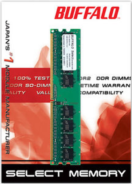 Buffalo 1GB DDR2 PC2-4200 533MHz 2GB DDR2 533MHz memory module