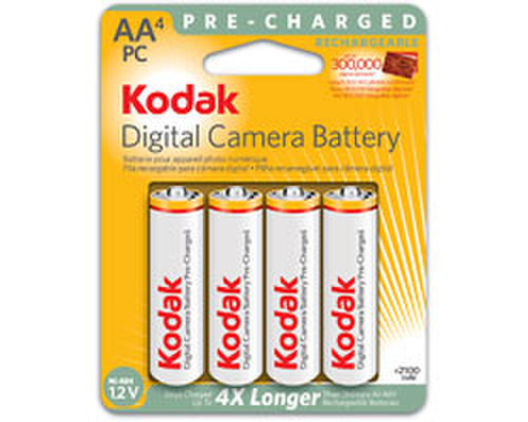 Kodak KAAPDC Ni-MH Rechargeable Batteries AA Nickel-Metal Hydride (NiMH) 2100mAh 1.2V rechargeable battery