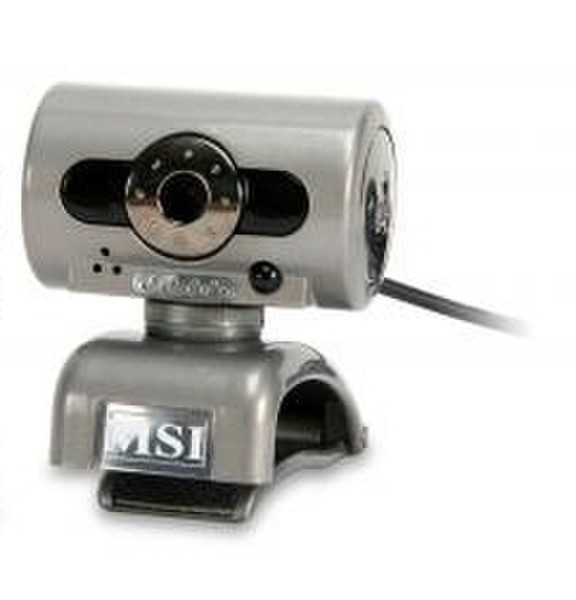 MSI StarCam Clip II, grey 1280 x 1024Pixel USB 2.0 Grau Webcam