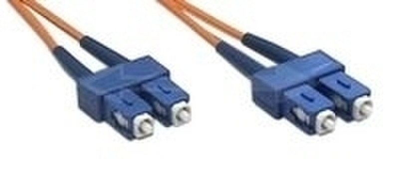 COS Cable Desk Patch Cable LWL MTRJ/LC Duplex 50/125µ 2m 2m Orange fiber optic cable