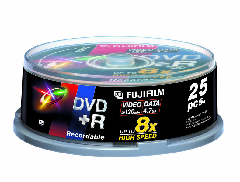 Fujifilm DVD+R 4,7Gb 25-spindle 8x 4.7ГБ 25шт