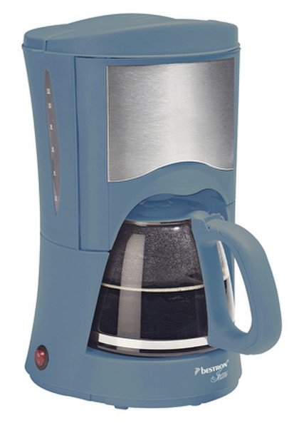 Bestron ACM2009 Капельная кофеварка 12чашек Синий, Нержавеющая сталь кофеварка